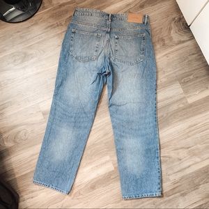 H&M Straight Cut Blue Demin Jeans (High wasted)